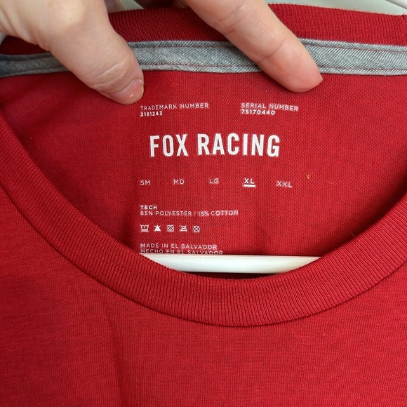 Fox Racing Tech Red Motorsports Short Sleeve T Shirt Menβs XL - Picture 3 of 4